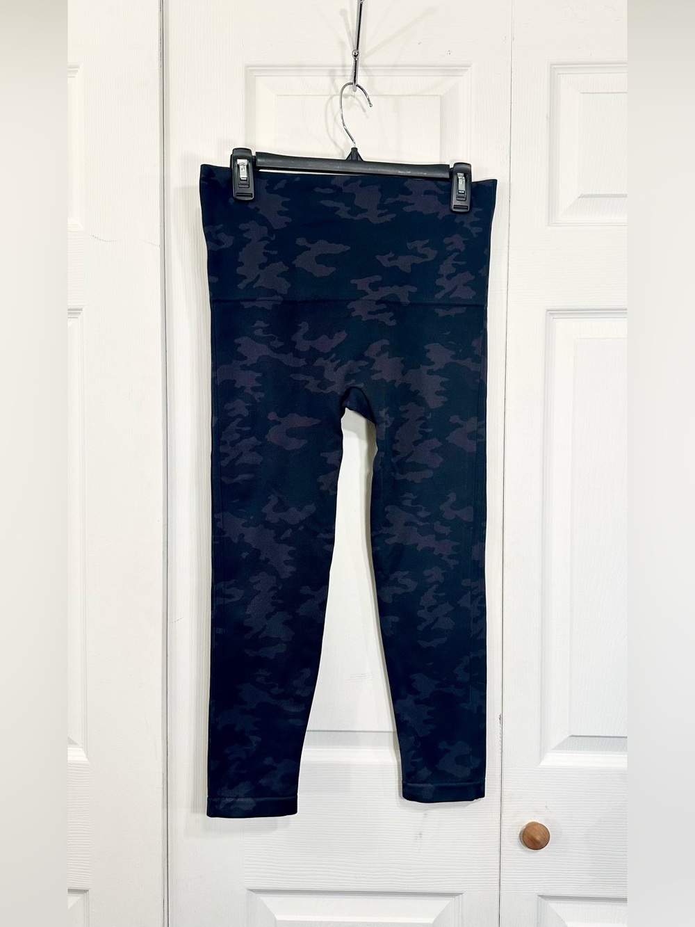 SPANX Camo High-Waist Leggings - Black/Charcoal